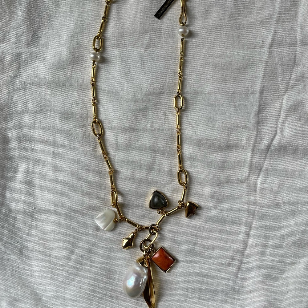Lizzie Fortunato Marian Amulet Pendant Necklace in Pre-Owned Condition